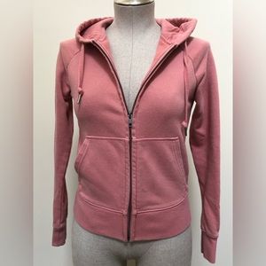 Uniqlo zip-up hoodie pink xs